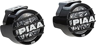 5370 White 3.5-Inch SAE Compliant LED Fog Lamp Kit with Wiring Harness and Relay and Switch, Pack of 2