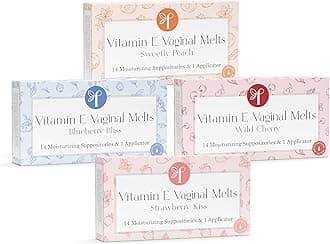 Femallay Moisturizing Vaginal Suppositories | Variety Pack | Melts Rich in Vitamin E | Hyaluronic Acid Alternative | Helps Vaginal Dryness & Odor | Restores Vagina During Menopause [for Women]