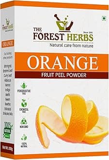 Forest Herbs Pure & Organic Vitamin C Orange Peel Powder For Skin Whitening - 100 Grams Pack of 2