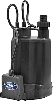 Superior Pump 91046 1/6 HP Thermoplastic Automatic Utility Pump