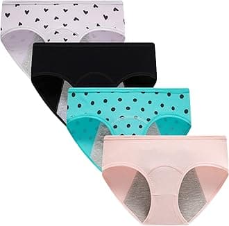 Demifill Teen Girls Period Underwear Cotton Soft Women Panties For Teens Briefs