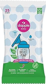 Little RemediesGripe Water & Breast Pump Wipes by Dapple Baby, 25 Count Plant Based Hypoallergenic