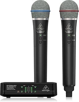 ULTRALINK ULM302MIC High-Performance Digital Wireless System with 2 Handheld Microphone and Receiver