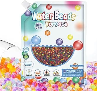 120,000pcs Rainbow Mix Jelly Water Gel Beads, Vase Filler, Plant, Floating Candle, Non-toxic Water Beads for Wedding and Home Decoration