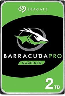 BarraCuda Pro 2TB Internal Hard Drive HDD – 3.5 Inch SATA 6 Gb/s 7200 RPM 128MB Cache for Computer Desktop PC – Amazon Exclusive - Frustration Free Packaging (ST2000DMZ09)