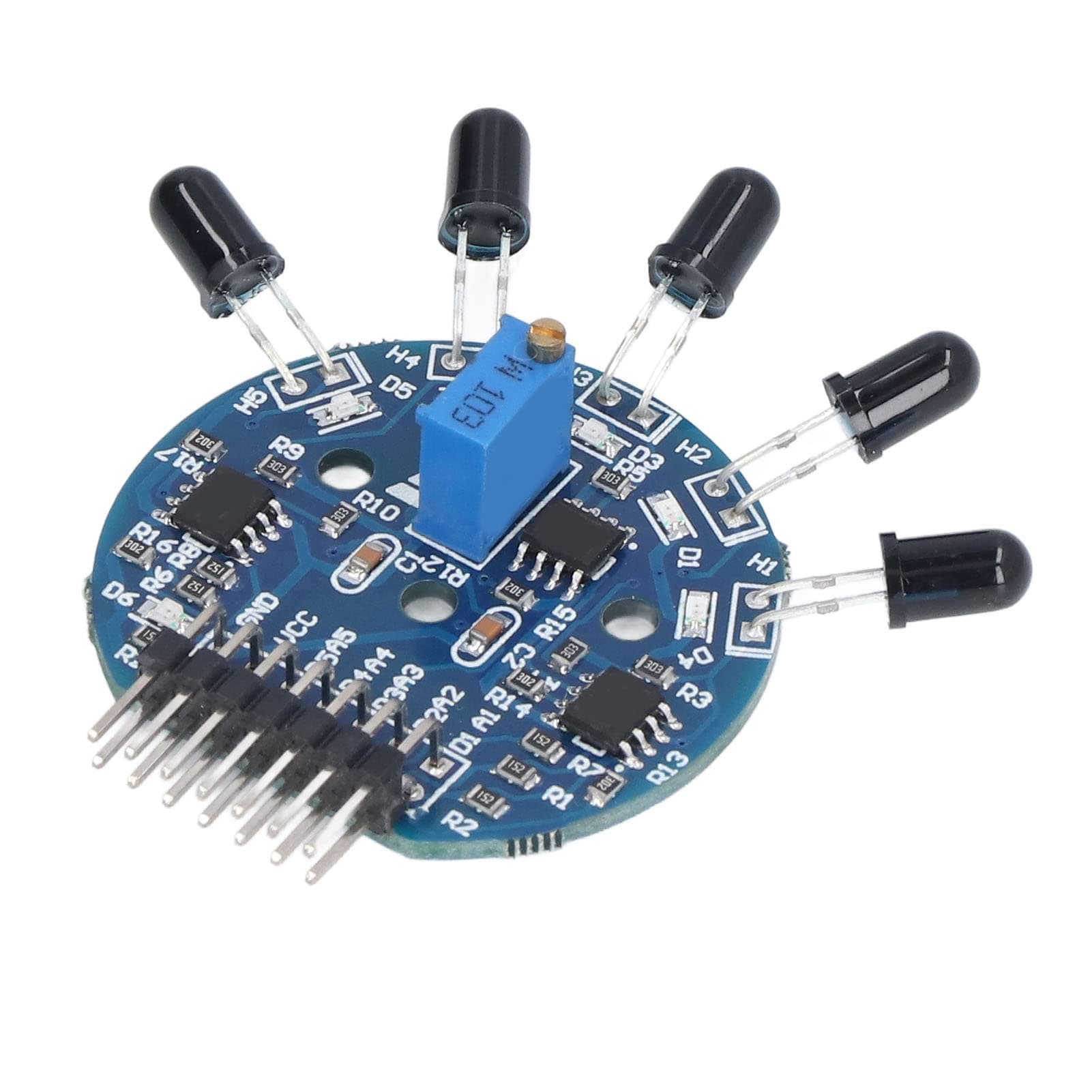 5 Way Flame Sensor Module Digital Analog Flame Sensor Module Fire Extinguisher Sensor Board with Indicator Digital Analog Output