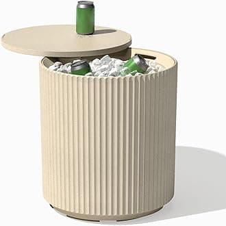 Veradek Outdoor Cooler Side Table - 2 in 1 - Designed for use as Outdoor Side Table, Patio Decor and Ice Chest