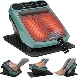 LifePro VibraFlow Foot Massager for Neuropathy - Relaxing Calf and Foot Therapy with Heat Option for Maximum Soothing Relief - Massager for Blood Circulation and Revitalization