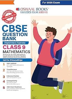 Oswaal CBSE Question Bank Class 9 Mathematics, Chapterwise and Topicwise Solved Papers For 2025 Exams