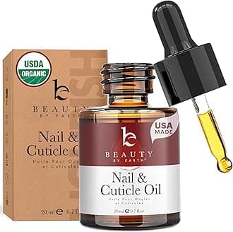 Organic Nail and Cuticle Oil - USA Made Nail Oil for Growth and Strength, Nail Treatment for Damaged Nails, Cuticle Repair and Nail Care
