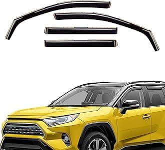 Extra Durable Window Deflectors in-Channel Window Visors Rain Guards Fit for Toyota RAV4 2019-2025, Sun Visors, Wind Vent for Shades, Exterior Car Accessories - 4pcs. AG0668