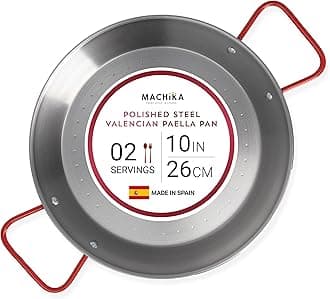 Polished Steel Paella Pan (10 inch)