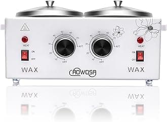 Double Wax Warmer Professional Electric Wax Heater Machine for Hair Removal, Dual Waxing Pot Paraffin Facial Skin Body SPA Salon Equipment with Adjustable Temperature Set