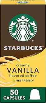 by Nespresso Original Line Vanilla Flavored Coffee (50 - count single serve capsules, compatible with Nespresso Original Line System) Naturally Flavored