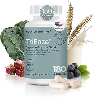 TriEnza, Enzyme For Digestive Intolerances, 180 Capsules