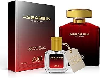 Assassin by ARIS Eau de Parfum for Men – Long-Lasting Musk and Wood Fragrance – 100ml Cologne Spray for Daily Wear – Men’s Perfume Comes with Extra 15ml Sample (Random Scent Included)