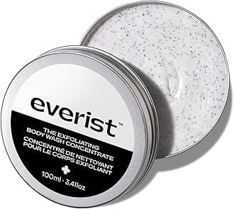 Everist Exfoliating Body Wash Concentrate – Waterless Cream Cleanser with Aloe Vera, Glycerin & Natural Buffers – Gentle Daily Exfoliation, Skin Barrier Protective, Vegan, Plant‑Based - 3.4 fl oz TIN