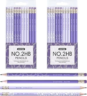 ECOTREE Easter Basket Stuffers for Teens, Pencils #2 Pencils for Kids Cute Pencils Fun Pencils Number 2 Pencils Sharpened Pencils School Pencils for School Supplies, 24 Pack