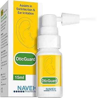 Otic Guard Natural Ear Spray 3 in 1 Herbal-Oil Blend for Ear Infections & Pain, Itchy Ears Ear Wax Removal Kit Softener for Clogged Ear Relief and Swimmer’s Ear (15 ml)