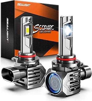 SEALIGHT 9005/HB3 Fog Lamps 75,000LM for ATVs & Powersports, 2026 Version, 9×Brighteness S7S Series Wireless 9005 Fog Lights 1:1 Real Size 10 Years Lifespan- Pack of 2