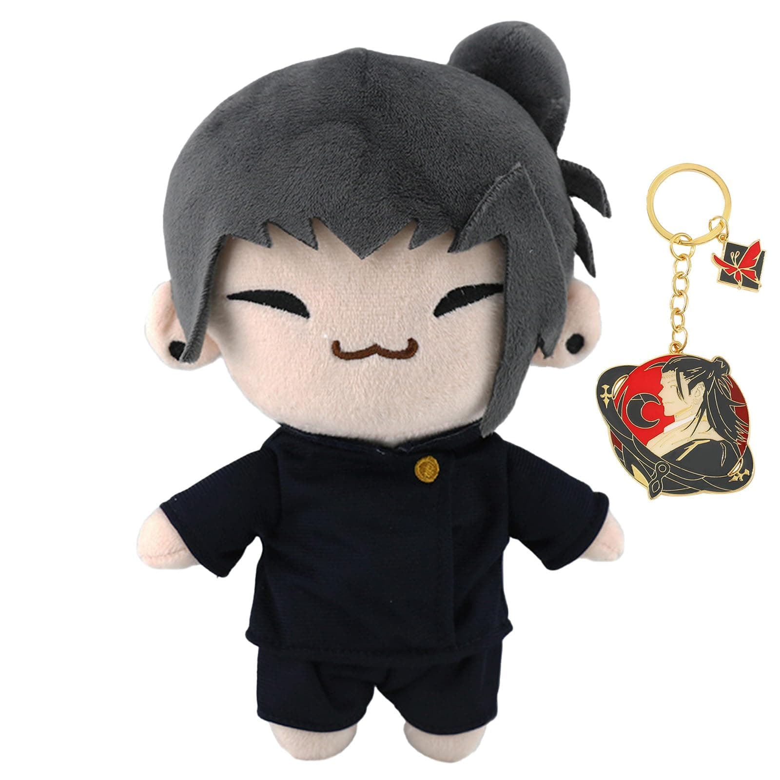 2-Pack Cute and Soft Gojo Plush with Keychain,Gojo Satoru Plush - JJK Plushies Collection, Cartoon Geto Suguru Stuffed Toys, Anime Plush Figure Pillow (Geto Suguru)