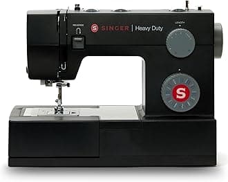 SINGER® Heavy Duty 4432 (Black) High Speed Sewing Machine +Accessory Kit | 32 Built-In Stitches Deliver 110 Stitch Applications | 50% More Power for Thick Fabrics, 1100 Stitches/Min, 1-Step Buttonhole