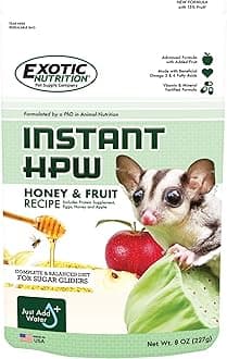 Honey & Fruit Instant-HPW - All Natural Vitamin Enriched Sugar Glider Food - Healthy & Nutritious - High Protein Wombaroo - Staple Diet (18 Pound (Pack of 1))