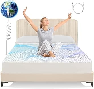 Grounding Sheets King Size,Earth Grounded Fitted Bed Sheet 10% Pure Silver Fiber + 90% Organic Cotton, Bed Grounding Kit with grounding Cord for Improved Sleep & Wellness(Beige,King - 80"x78"x15")