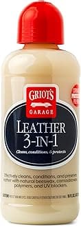 Leather 3-in-1, Leather Cleaner and Conditioner for Car Leather Seat Upholstery, Sofa, Jacket, Shoes, and More, Cleans, Conditions, and Protects, 16 Oz, 11019