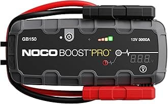 Boost GB150: 3000A UltraSafe Jump Starter – 12V Lithium Battery Booster Pack, Portable Jump Box, Power Bank & Jumper Cables - for 9.0L Gas and 7.0L Diesel Engines