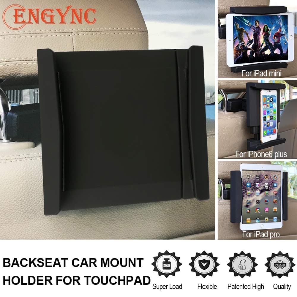 Tablet PC Holder for Car, Universal 360 Degree Adjustable Rotating Backseat Car Mount for 4-12Inches Touchpad