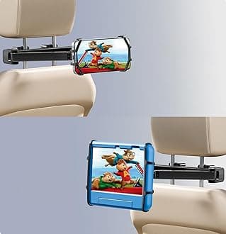 FANGOR Tablet Holder for Car - [3 in 1 Adjustable Extension Arm] Upgraded iPad Holder for car Backseat with Holding Net, Road Trip Essentials for Kids, for 4.7-10" iPad Pro, Air, Mini, Fire HD, Phone