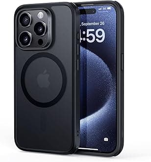 ESR iPhone 15 Pro Case with MagSafe - Military-Grade Protection, Yellowing Resistant, Scratch-Resistant Back, Magnetic Phone Case for iPhone 15 Pro, Classic Series, Frosted Black
