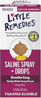 Little Remedies Noses Saline Spray/Drops, 15ml