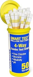 22211 Smart Test 4-Way Pool and Spa Test Strips - 50ct