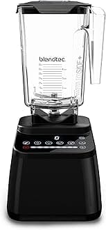 Blendtec - Original Designer Series Blender - WildSide+ Jar (90 oz) - Professional-Grade Power - Self-Cleaning - 6 Pre-Programmed Cycles - 8-Speeds - Sleek and Slim, Black