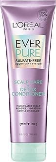 L’Oréal Paris (Conditioner) - EverPure Scalp Care + Detox Sulphate Free Conditioner for Colour-Treated Hair, Invigorates Scalp and Renews Hydration, Menthol and Neem Leaf Extract, 251mls