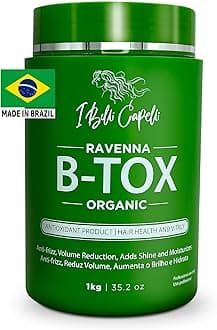 I Belli Capelli Organic Ravenna Hair Botox Treatment - Botox Capilar Para el Cabello, Formaldehyde-Free- Cirugia Capilar Para el Cabello- Anti-Frizz, Volume Reduction, Smoothing- 35.2 oz(1kg)
