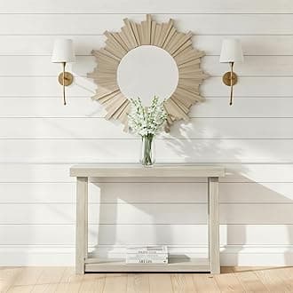 Plank+Beam Solid Wood Console Table with Storage, 46.25 Inches, Narrow Entrance Table for Hallway, Behind Couch, Living Room, Foyer, Easy Assembly
