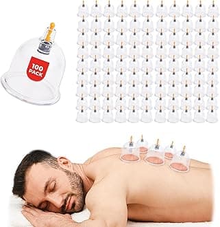 [100 Pack] Bulk Cupping Set for Massage Therapy - B1 B2 B3 B4 B5 B6 B7 U4 U5 - B3 (2.40 in) - Wholesale Professional Cupping Therapy Set, Cuppings Massage Kit, Physical Therapy Kit [No Pump Included]