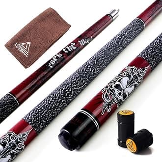 CUESOUL 57 inch 19/20/21 oz 1/2 Maple Pool Cue Stick Kit-Rockin Series
