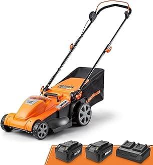 CLMF4817E 48V MAX Brushless Mower with 2X24V MAX 4.0Ah Battery and a Dual Charger