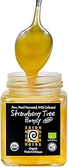Wild Greek Organic Honey, All Natural, Raw Honey From The Pindus Mtns in Greece (Strawberry Tree) (Imported from Greece)