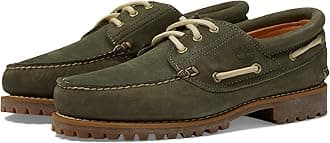 Timberland Men's Authentics 3 Eye Classic Lug, Dark Green Nubuck 1, 7 Medium