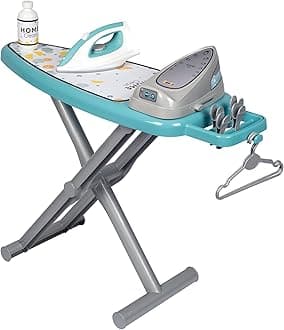 Smoby 330121 Ironing Board + Steam Centre, Contemporary Blue