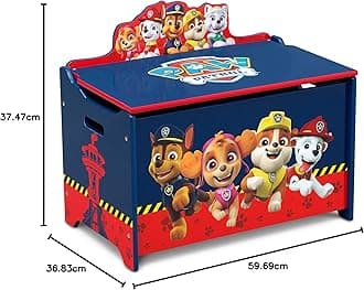 Delta Children Deluxe Toy Box - Greenguard Gold Certified, Nick Jr. PAW Patrol