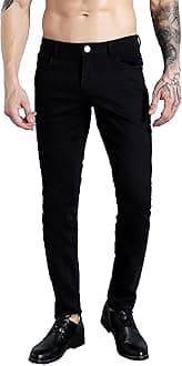 ZLZ Men's Skinny Slim Fit Stretch Comfy Fashion Denim Jeans Pants