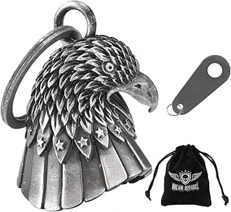 Dream Apparel motorcycle ride bell for bikers,heavy spirit bells accessory and key chain for luck