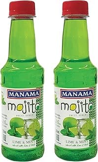 Lime and Mint Mojito Flavoured Syrup for Mocktails & Cocktails, 250ML Each, Pack of 2