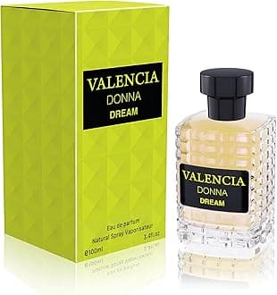 Women's Spray Perfume Valencia Donna Dream Long Lasting Eau De Parfum Cologne for Women Refreshing Floral Fragrance for Casual Use,Ideal Holiday Gift,3.4 Fl Oz
